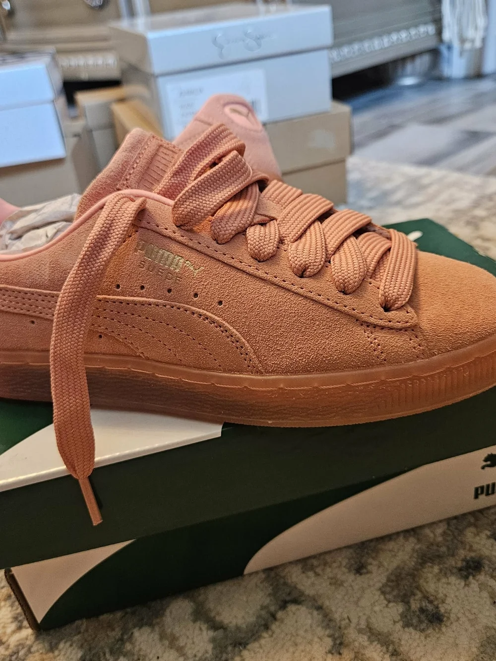 Puma Suede Classic Mono Pink Sneakers